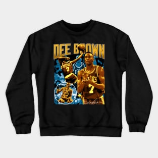 Dee Brown Basketball Legend Signature Vintage Retro 80s 90s Bootleg Rap Style Crewneck Sweatshirt